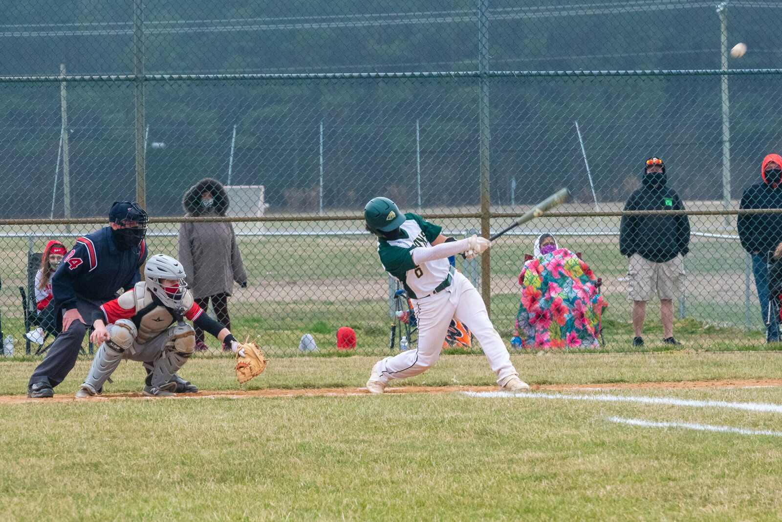 IRHS Baseball vs. Laurel - Roman Keith gets a hit